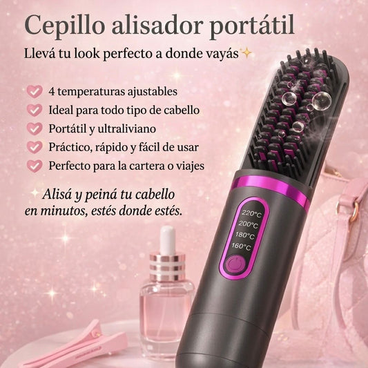 Cepillo alisador inalámbrico