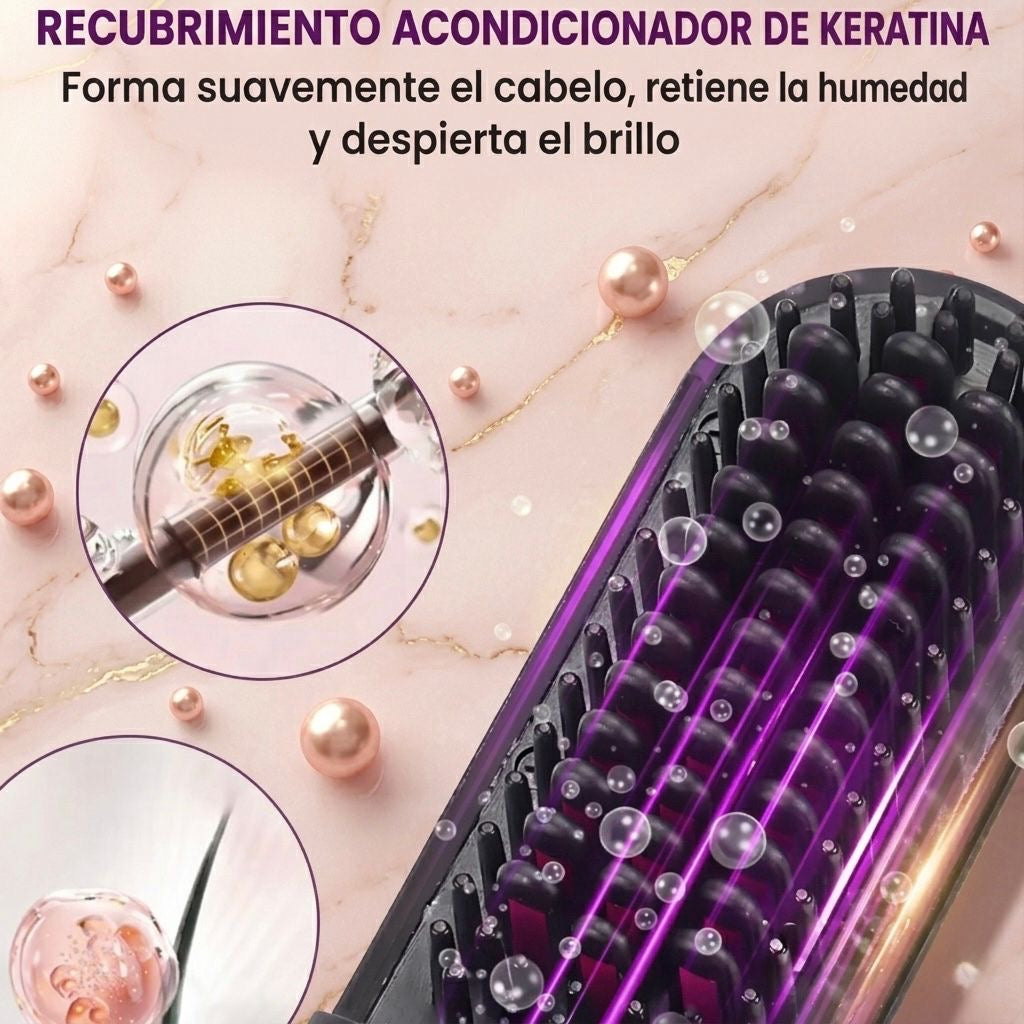 Cepillo alisador inalámbrico