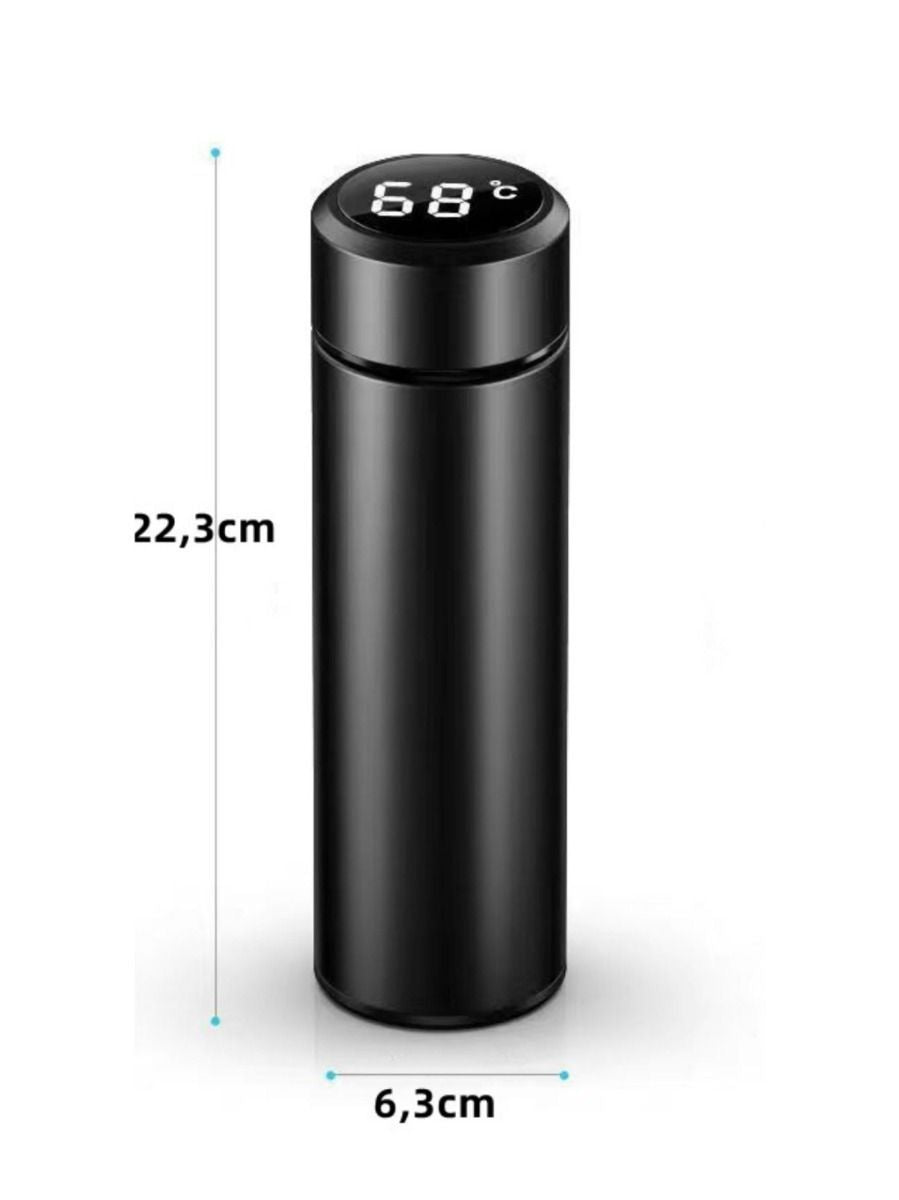 Termo inteligente de acero inoxidable 480 ml con pantalla de temperatura, impermeable
